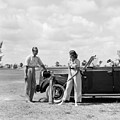 1930s Golfers Couple Man Woman