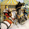 1200s Two Jousting Medieval Knights